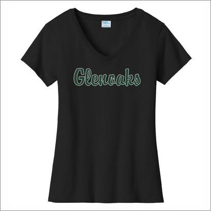 Glenoaks Elem Ladies Fan Favorite V-Neck Tee - Design B