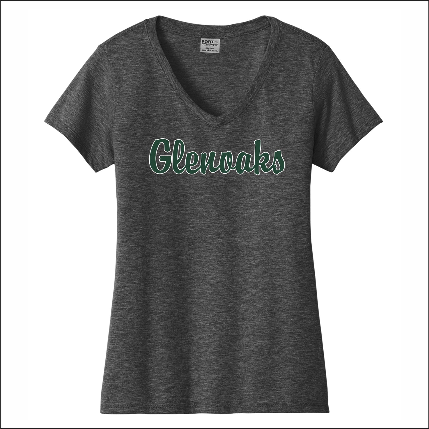 Glenoaks Elem Ladies Fan Favorite V-Neck Tee - Design B
