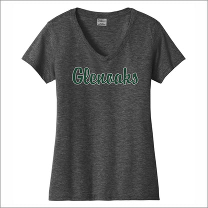 Glenoaks Elem Ladies Fan Favorite V-Neck Tee - Design B