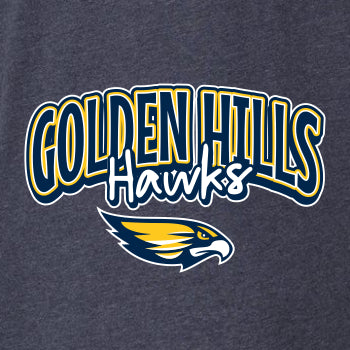 Golden Hills School Vintage Football T-shirt