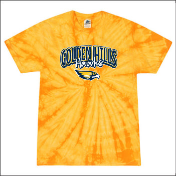 Golden Hills School One Color Tie-Dye T-shirt - Des. A