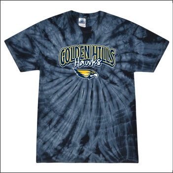 Golden Hills School One Color Tie-Dye T-shirt - Des. A