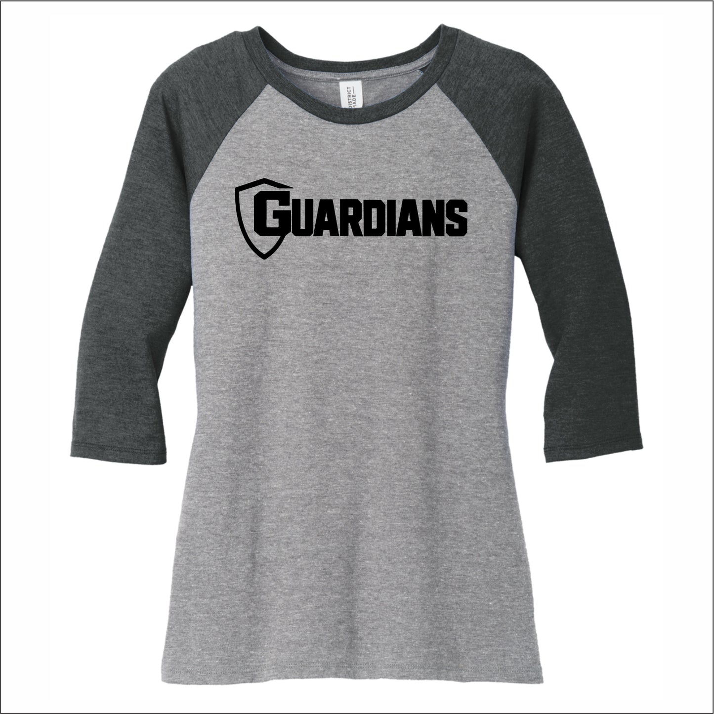 BNGSA Guardians Ladies Tri-Blend 3/4 Sleeve Raglan Tee