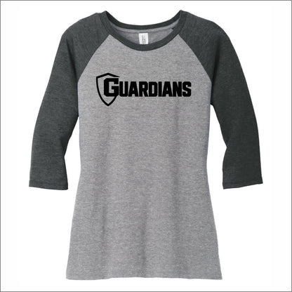 BNGSA Guardians Ladies Tri-Blend 3/4 Sleeve Raglan Tee