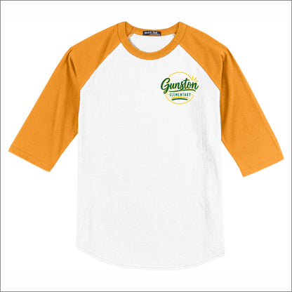 Gunston Elementary 3/4 Sleeve Baseball T-shirt - Des. C