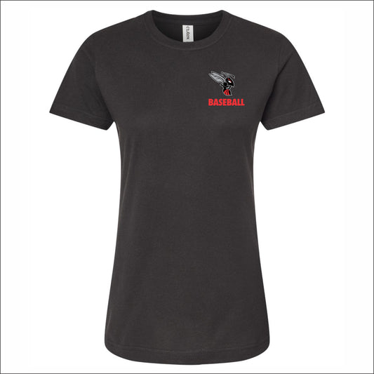 Heyworth Jr High Baseball Ladies Fine Jersey Classic Fit T-Shirt - Design B