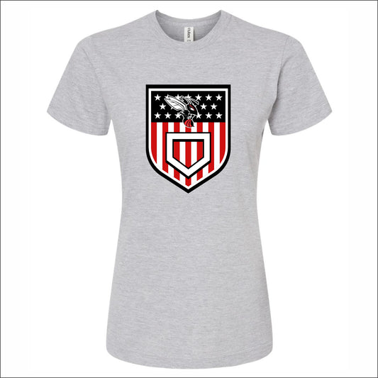 Heyworth Jr High Baseball Ladies Fine Jersey Classic Fit T-Shirt - Design D