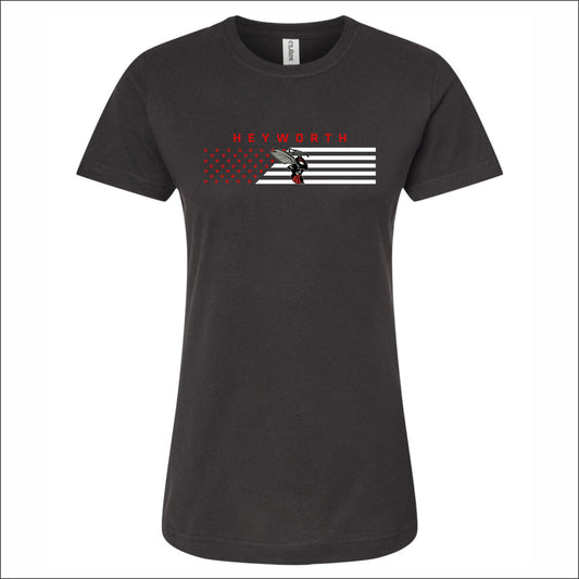Heyworth Jr High Baseball Ladies Fine Jersey Classic Fit T-Shirt - Design B