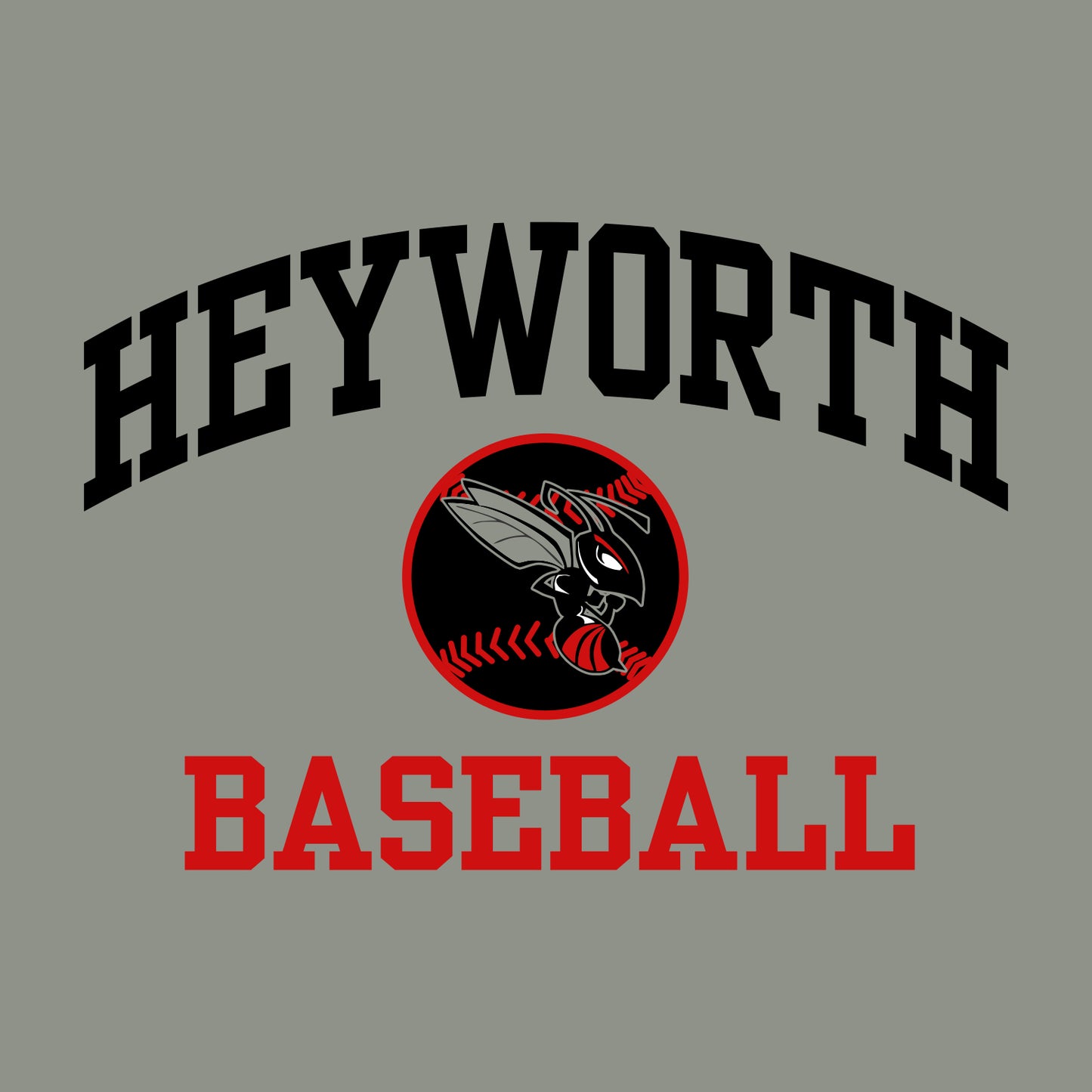 Heyworth Jr High Baseball Performance Long Sleeve T-shirt - Design D