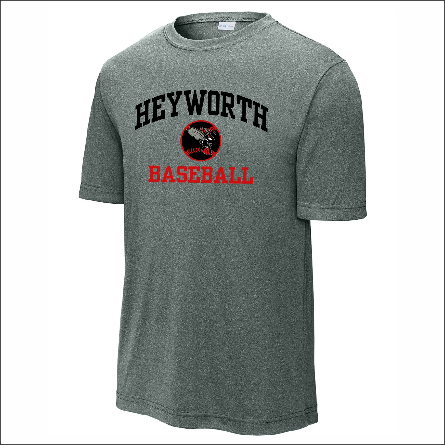 Heyworth Jr High Baseball Performance T-shirt - Design D