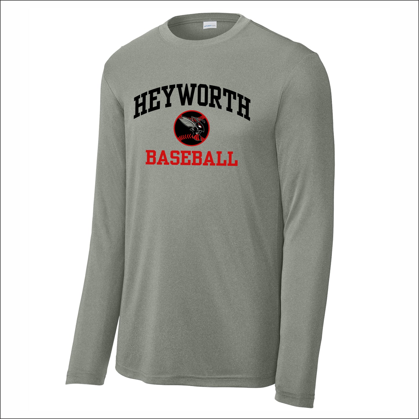 Heyworth Jr High Baseball Performance Long Sleeve T-shirt - Design D