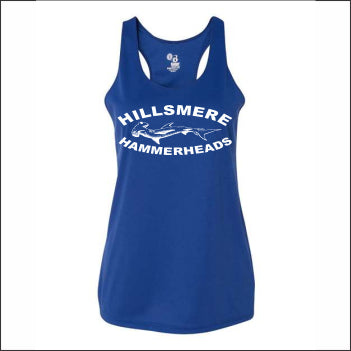 Hillsmere Hammerheads Ladies Performance Racerback Tank Top