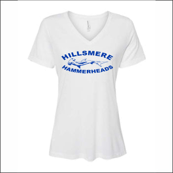 Hillsmere Hammerheads Ladies Relaxed TrI-blend V-Neck T