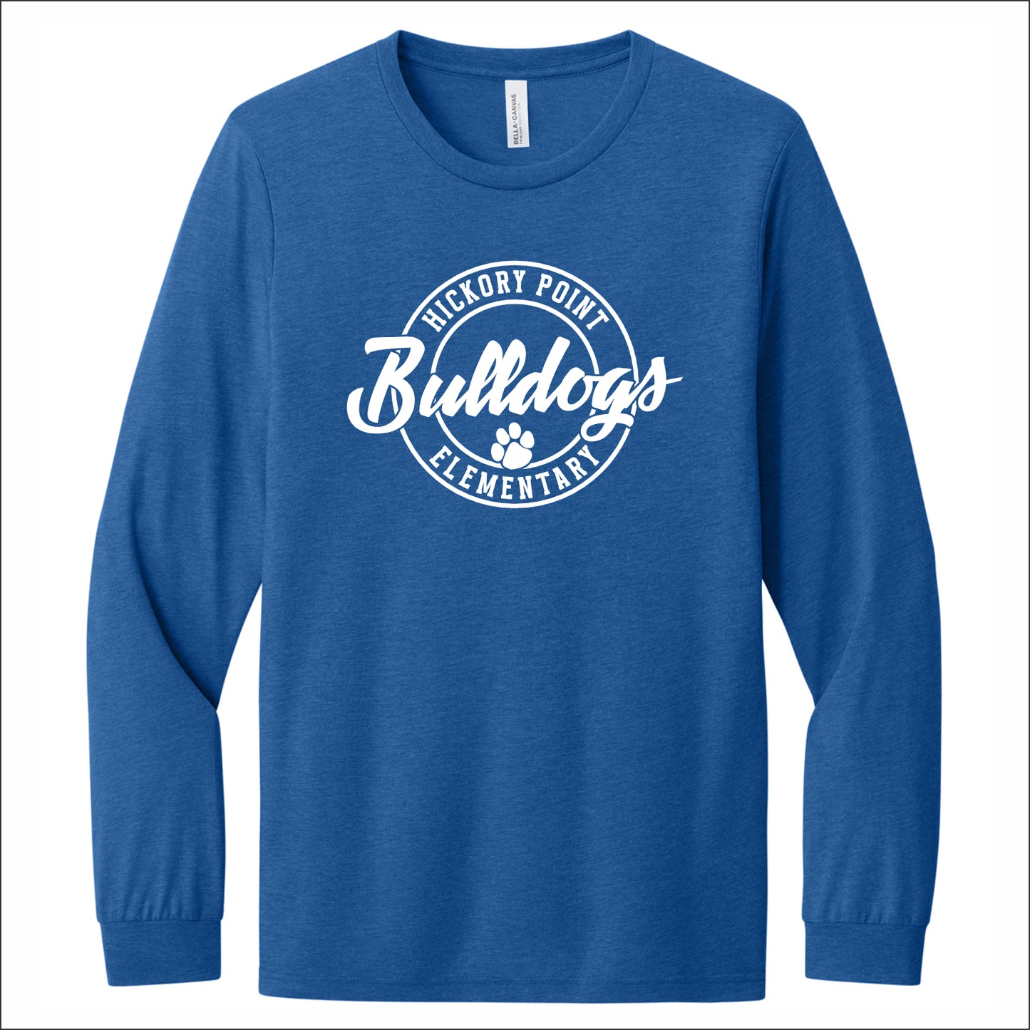 Hickory Point Staff Tri-Blend Long Sleeve T-shirt - Design C
