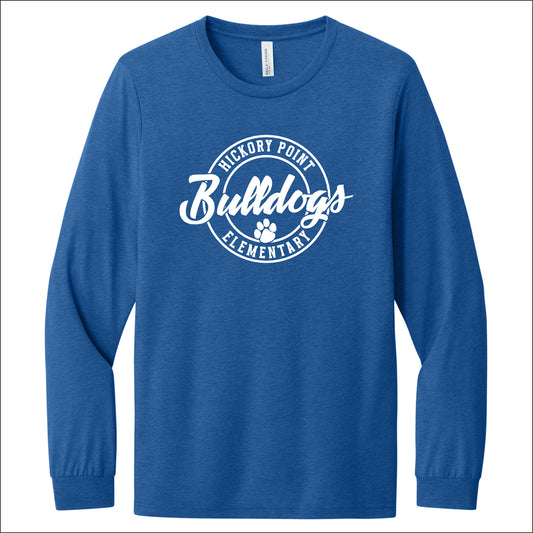 Hickory Point Staff Tri-Blend Long Sleeve T-shirt - Design C