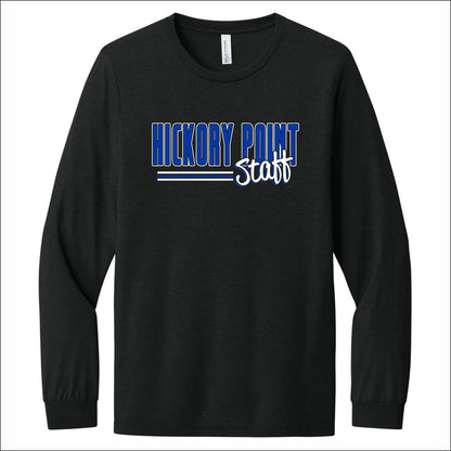 Hickory Point Staff Tri-Blend Long Sleeve T-shirt - Design E