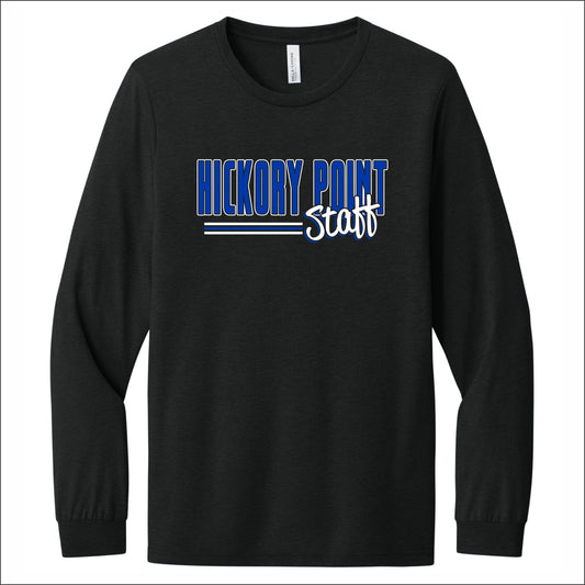 Hickory Point Staff Tri-Blend Long Sleeve T-shirt - Design E