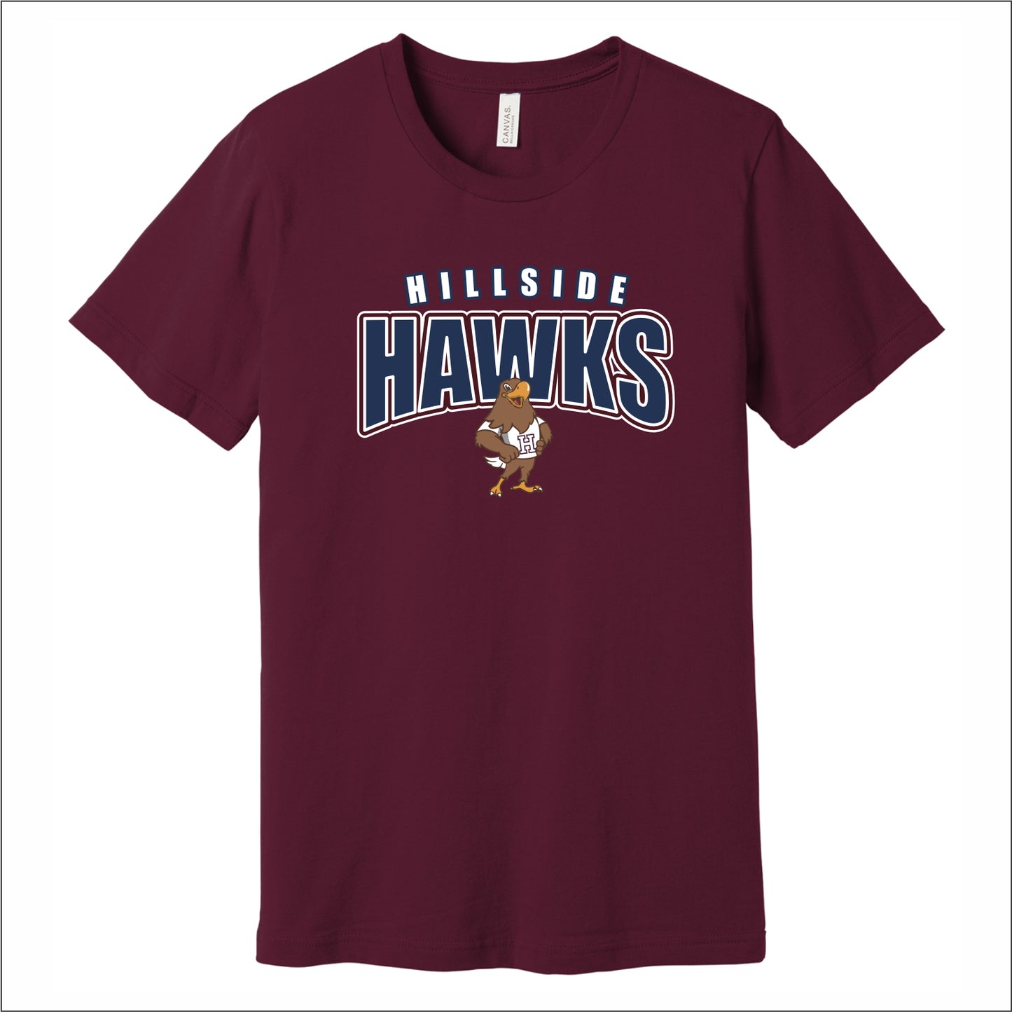 Hillside Elementary Soft Jersey T-shirt - Des. D