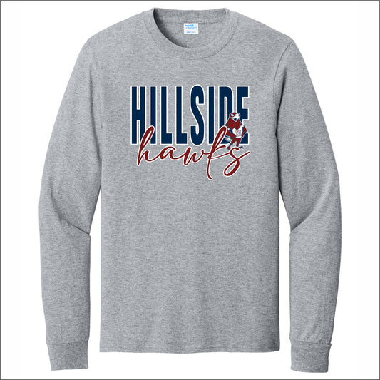 Hillside Elementary Long Sleeve T-shirt - Des. B