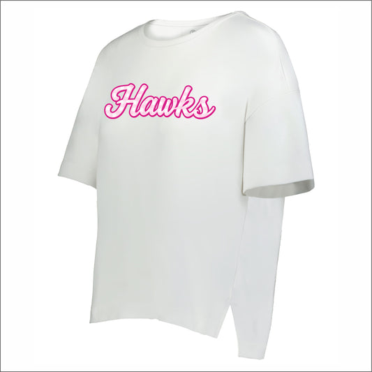 Hillside Elementary Girls/Ladies Effortless Boxy Tee - Des. F