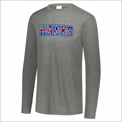 Hillside Elementary Tri-Blend Long Sleeve T-shirt - Des. E
