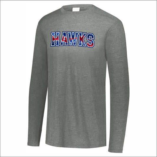 Hillside Elementary Tri-Blend Long Sleeve T-shirt - Des. E
