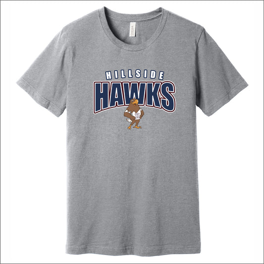 Hillside Elementary Heathered Soft Jersey T-shirt - Des. D