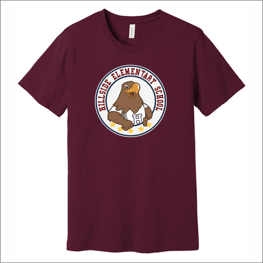 Hillside Elementary Soft Jersey T-shirt - Des. B