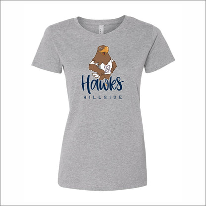 Hillside Elementary Ladies Fine Jersey T-shirt - Des. C