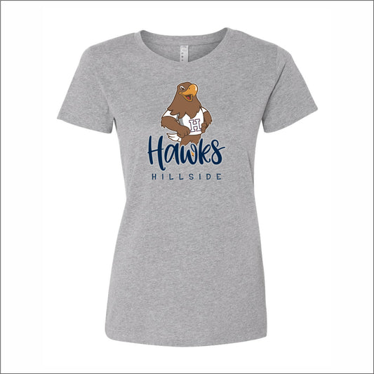 Hillside Elementary Ladies Fine Jersey T-shirt - Des. C