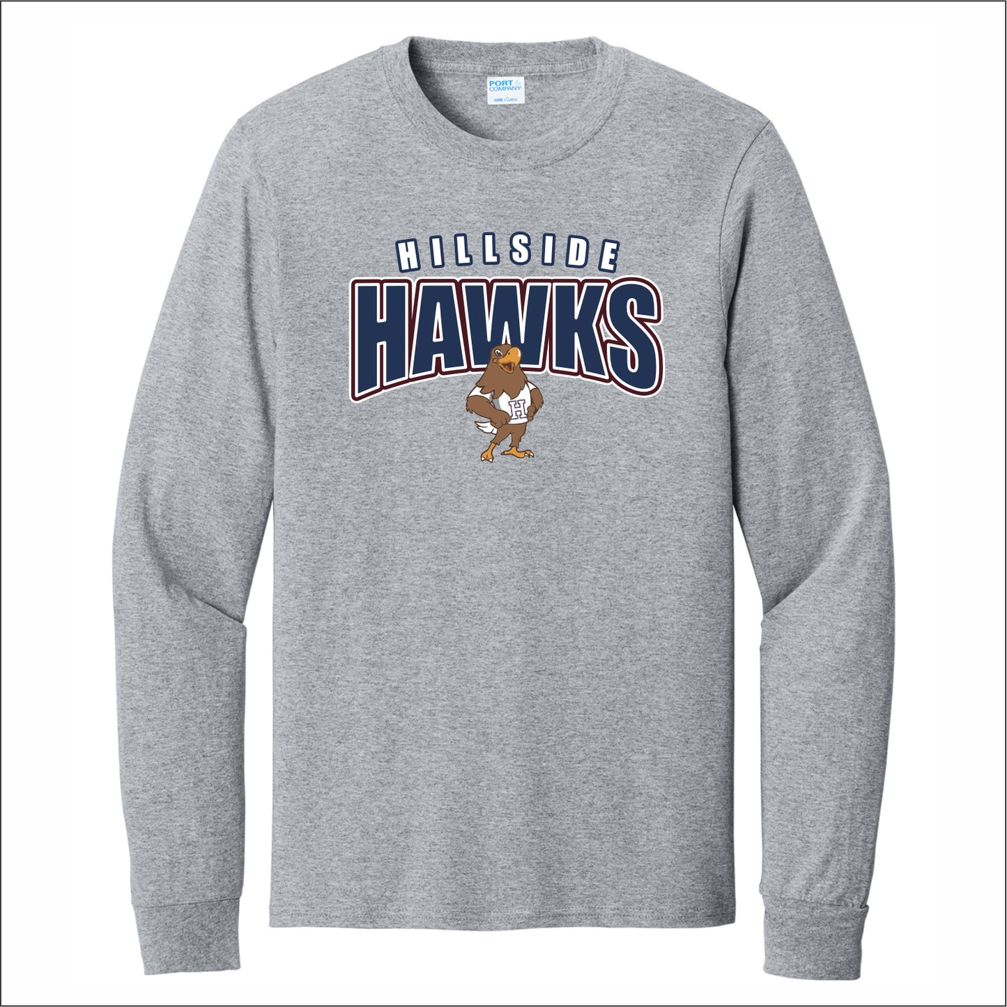 Hillside Elementary Long Sleeve T-shirt - Des. D