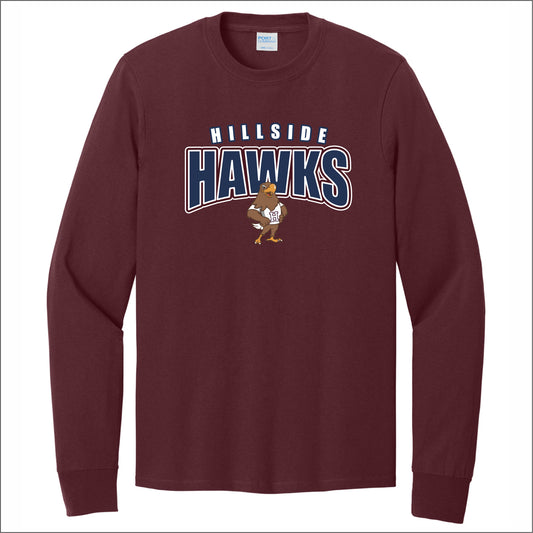 Hillside Elementary Long Sleeve T-shirt - Des. D