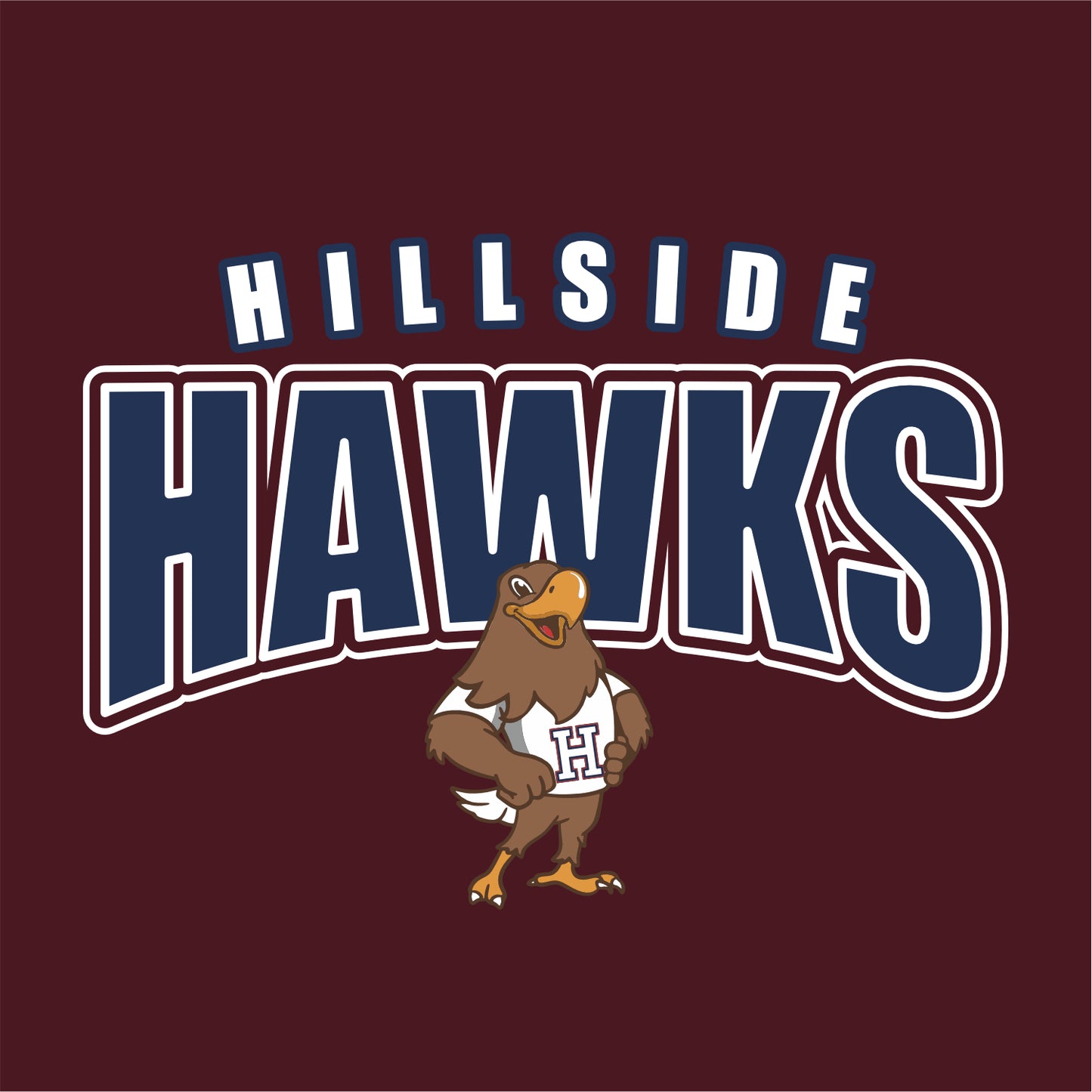Hillside Elementary Long Sleeve T-shirt - Des. D