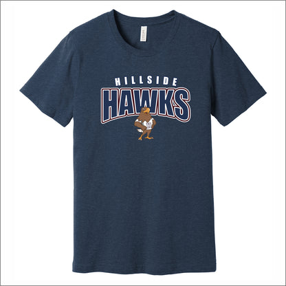 Hillside Elementary Heathered Soft Jersey T-shirt - Des. D