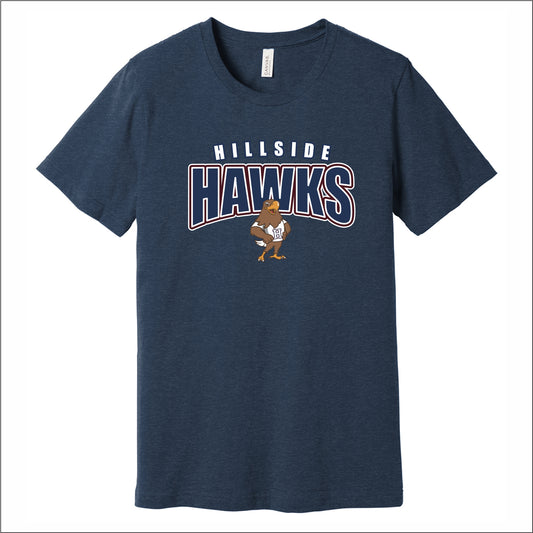 Hillside Elementary Heathered Soft Jersey T-shirt - Des. D
