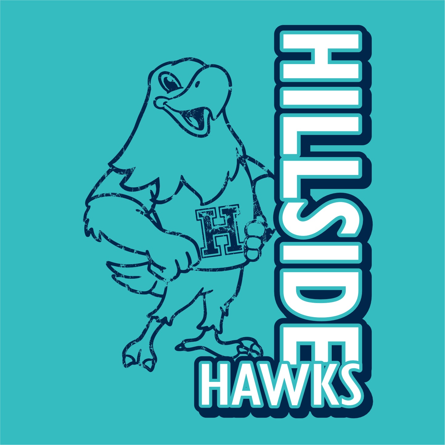 Hillside Elementary CVC T-Shirt - Des. B