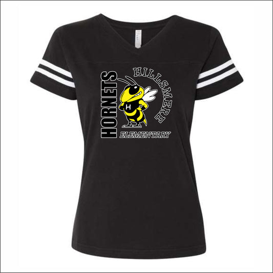 Hillsmere Elementary Ladies Vintage Football T - Des. A