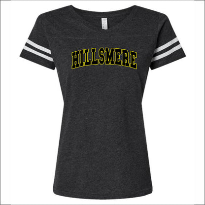 Hillsmere Elementary Ladies Vintage Football T - Des. B