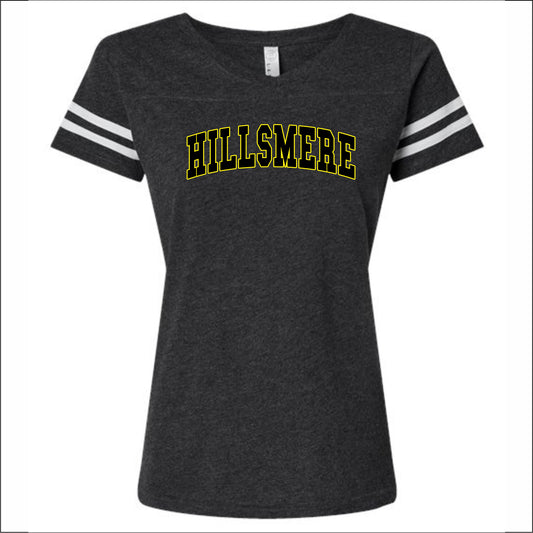 Hillsmere Elementary Ladies Vintage Football T - Des. B