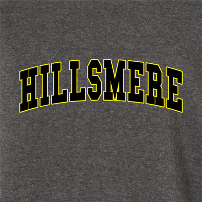 Hillsmere Elementary Ladies Striped Sleeves Crewneck Sweatshirt