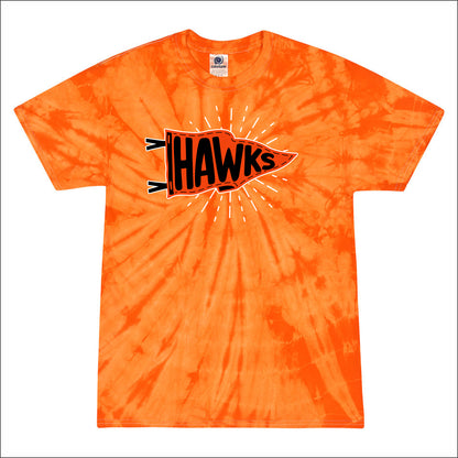 Hoose Hawks Staff Spider Tie-Dye T-shirt - Design B