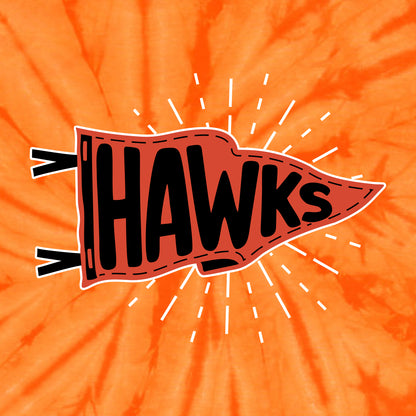 Hoose Hawks Staff Spider Tie-Dye T-shirt - Design B