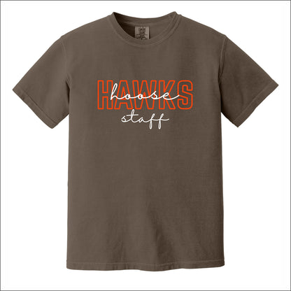 Hoose Hawks Staff Comfort Colors Garment Dyed T-shirt - Design A