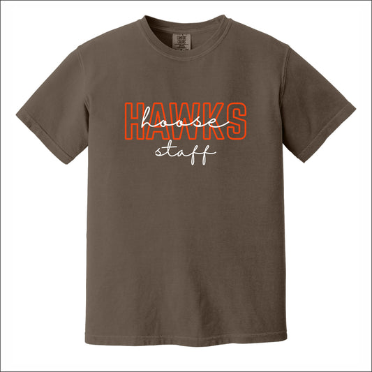 Hoose Hawks Staff Comfort Colors Garment Dyed T-shirt - Design A