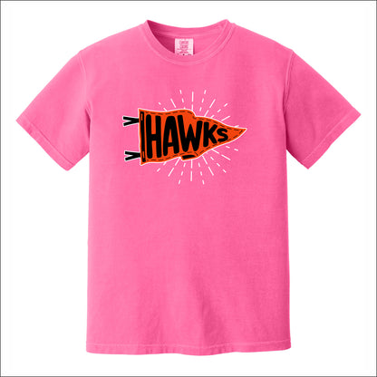 Hoose Hawks Staff Comfort Colors Garment Dyed T-shirt - Design B
