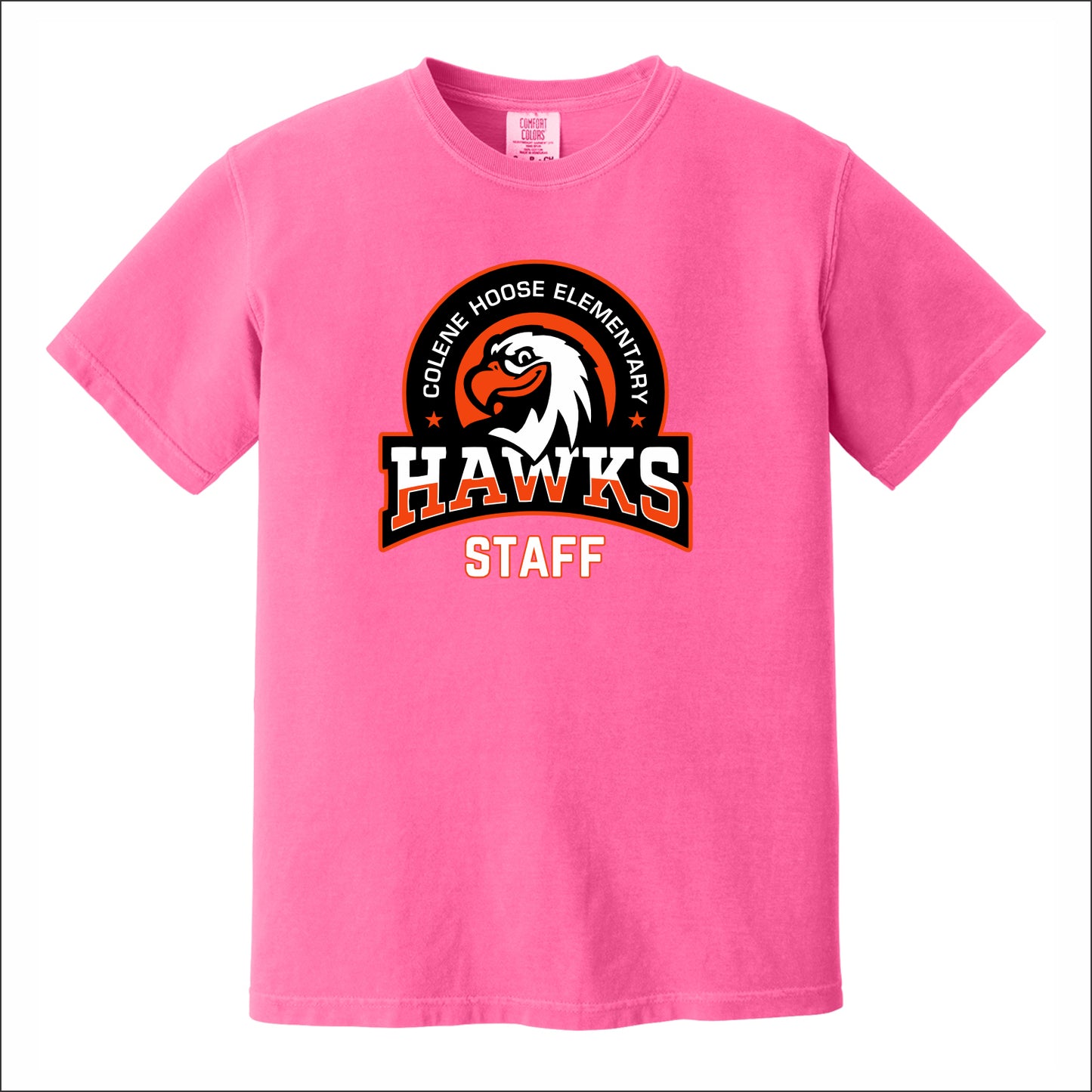 Hoose Hawks Staff Comfort Colors Garment Dyed T-shirt - Design C
