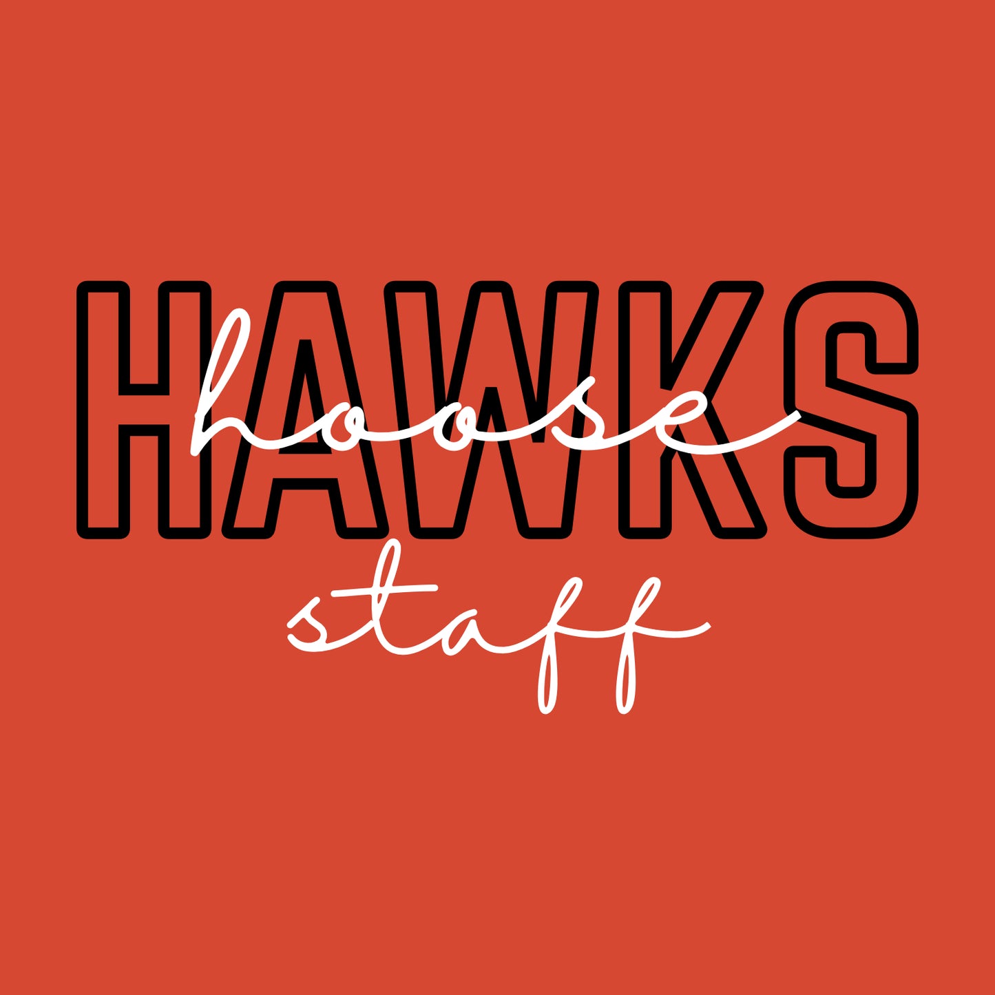 Hoose Hawks Staff Crewneck Sweatshirt - Design A