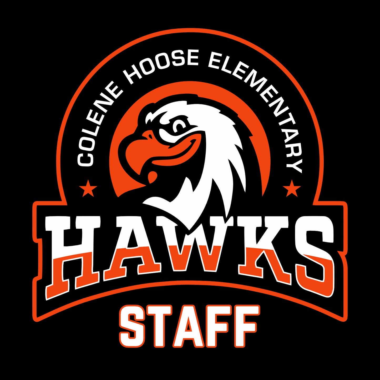Hoose Hawks Staff Hooded Sweatshirt - Design C