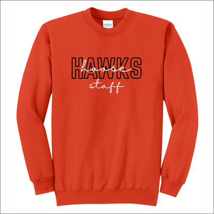 Hoose Hawks Staff Crewneck Sweatshirt - Design A