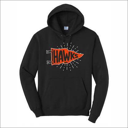 Hoose Hawks Staff Hooded Sweatshirt - Design B